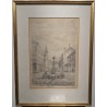 Dessin "Morges" signé L. IMERSIN