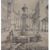 Dessin "Morges" signé L. IMERSIN