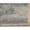 Dessin "Morges" signé L. IMERSIN