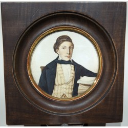 Paire de miniatures rondes "Lacroix"