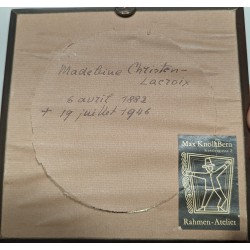 Paire de miniatures rondes "Lacroix"