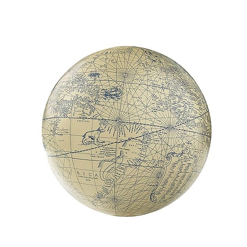 Small Mercator table globe, blue