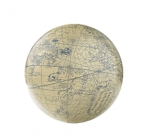 Petit Globe à poser Mercator, bleu