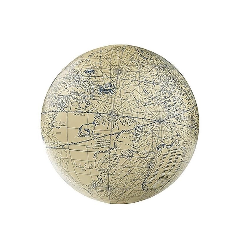 Petit Globe à poser Mercator, bleu
