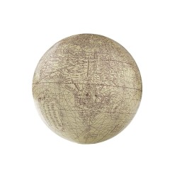 Petit Globe à poser Mercator, rouge