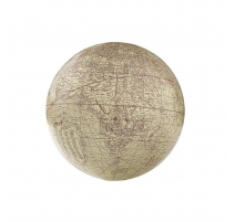 Petit Globe à poser Mercator, rouge