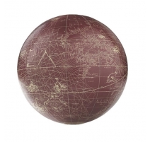 Petit Globe à poser Mercator, bordeau
