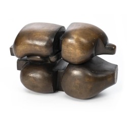 Bronze \"Composition\" par PERRENOUD
