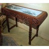Chinese console table with a porcelain top