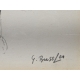 Gravure "Le loup" signée G. BRESSLER