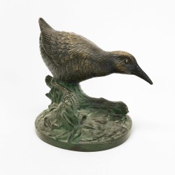 Poule d\'eau en bronze