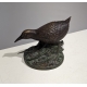 Poule d'eau en bronze