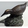 Poule d'eau en bronze