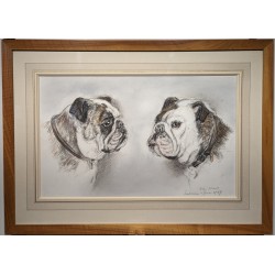 Dessin "Cerbera" signé F. DE PORET 1989