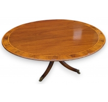 Table ronde anglaise en acajou