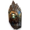Miroir Murano octogonal avec fronton