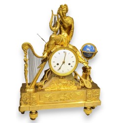 Imposing clock depicting ‘Orpheus and his lyre’