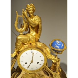 Imposing clock depicting ‘Orpheus and his lyre’