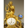 Imposing clock depicting ‘Orpheus and his lyre’