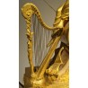Imposing clock depicting ‘Orpheus and his lyre’