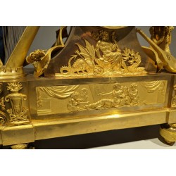 Imposing clock depicting ‘Orpheus and his lyre’