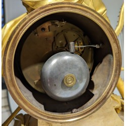 Imposing clock depicting ‘Orpheus and his lyre’