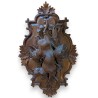 Panoplie Cerf en noyer sculpté