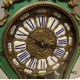 Pendule Napoléon III en corne verte et bronze