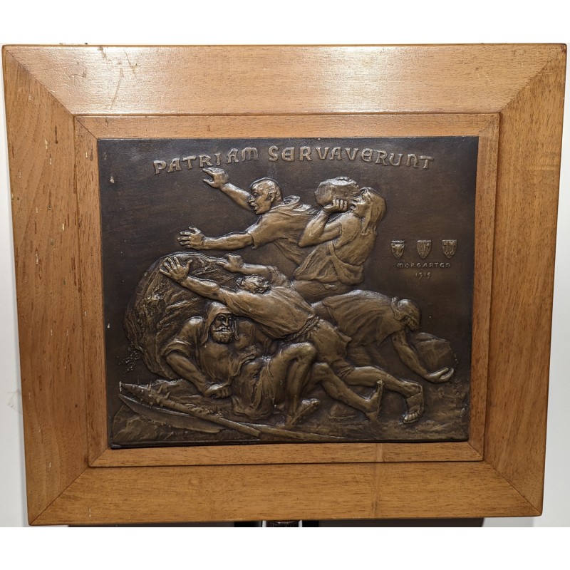 Plaque en bronze "Bataille de Morgarten"