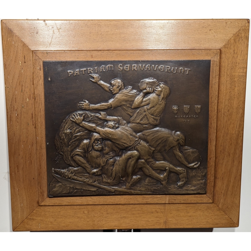 Plaque en bronze "Bataille de Morgarten"