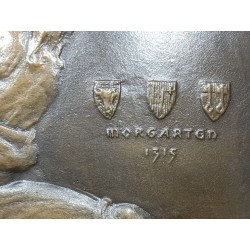 Plaque en bronze "Bataille de Morgarten"