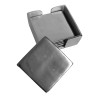 Chrome-plated coasters, square