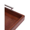 HARPER rectangular tray in vintage leather