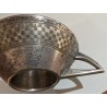 Art Deco tastevin in silver-plated metal