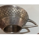 Tastevin Art-Deco en métal argenté
