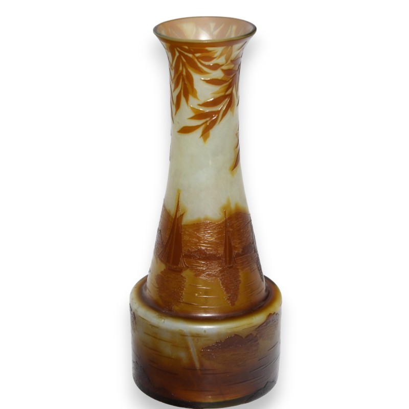 'Boats' vase, signed J. MICHEL