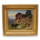 Tableau "Chalet de montagne" signé A LUGARDON