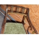 Fauteuil Regency aux pattes de lion, assise velour