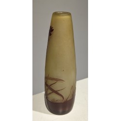 Campanule single-flower vase, signed GALLÉ