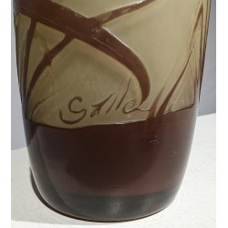 Campanule single-flower vase, signed GALLÉ