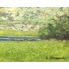 Tableau \"Les Mischabels\" signé E. DEVAUD