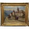 Tableau \"Chateau d\'Aigle\" signé L. ROTH