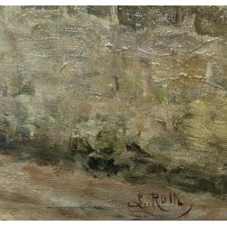 Tableau \"Chateau d\'Aigle\" signé L. ROTH