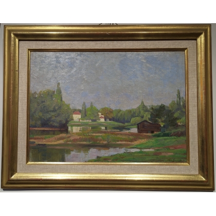 Tableau "Paysage" signé SILVESTRE