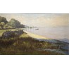 Tableau \"Saint-Prex\" signé J. GACHET