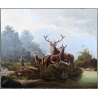 Tableau "Groupe de Cerfs"