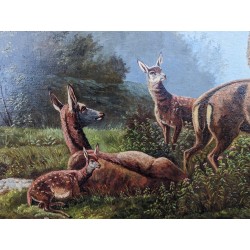 Tableau \"Groupe de Cerfs\"