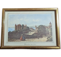 Reproduction de gravure "Grandson vers 1870"