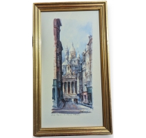 Reproduction d'aquarelle "Paris" par DELARUE
