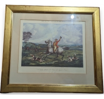 Reproduction de gravure "Chasse"